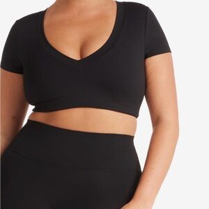 CSB top in black called river top in small with tags